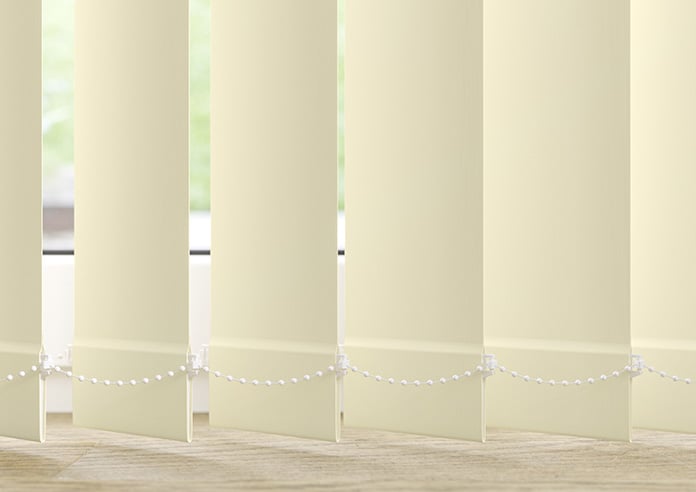 Palermo (Blackout), Cream - Vertical Blind Slats - Image 3